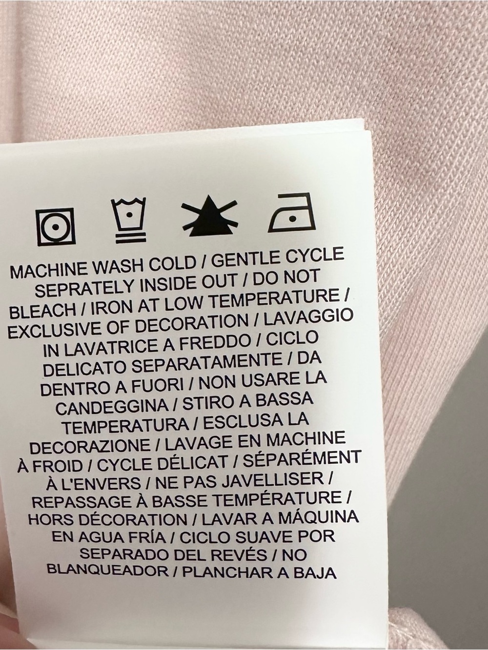 Off White Kids Virgil Abloh 2013 OFF Stamp Basic Tee Dress Girls 8 beige pink - Picture 10 of 11